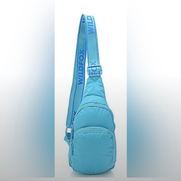 Wildfox Handbags - Wildfox 💋 Parachute Crossbody Sling Bag (Aqua  🩵)